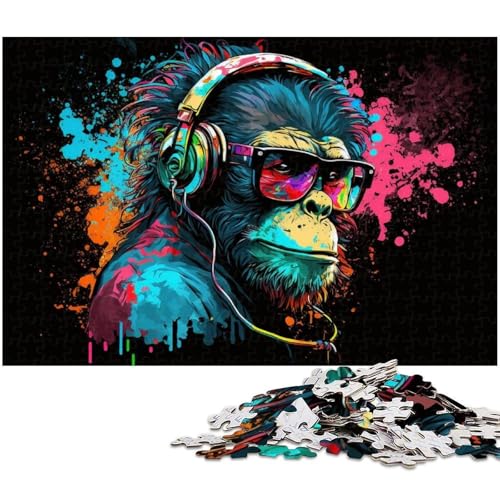 Puzzle mit 1000 Teilen, AFFE, Holzpuzzle, Denksportaufgabe, Teenager und Heimdekoration, 50 x 75 cm / 19,68 x 29,52 Zoll Puzzle mit 1000 Teilen, AFFE, Holzpuzzle, Denksportaufgabe, Teenager und Heimdekoration, 50 x 75 cm / 19,68 x 29,52 Zoll von JIANGENNF