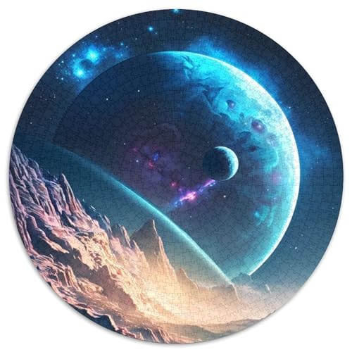 Puzzle mit 1000 Teilen, Planetenparadies, Kartonpuzzle für Erwachsene, Denkspiel für Teenager, (Größe 67,5 x 67,5 cm) von JIANGENNF