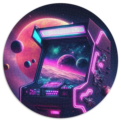 Puzzle mit 1000 Teilen für Erwachsene, Neon-Spiel, Kartonpuzzle, Geschenk für Männer und Frauen, für den Alltag und besondere Anlässe (Größe 67,5 x 67,5 cm) von JIANGENNF