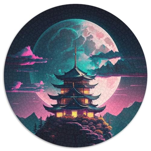 Puzzle mit 1000 Teilen für Erwachsene, Turm-Puzzle im japanischen Stil, Kartonpuzzle für Erwachsene, Familienspaß, Gehirntraining, Teenager (Größe 67,5 x 67,5 cm) von JIANGENNF