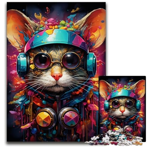 Puzzle mit 1000 Teilen für Erwachsene,Bunte mechanische Maus-Puzzles für Erwachsene,anspruchsvolles Denkspiel für Teenager,unterhaltsames interaktives Spiel für die ganze Familie,26x38cm von JIANGENNF