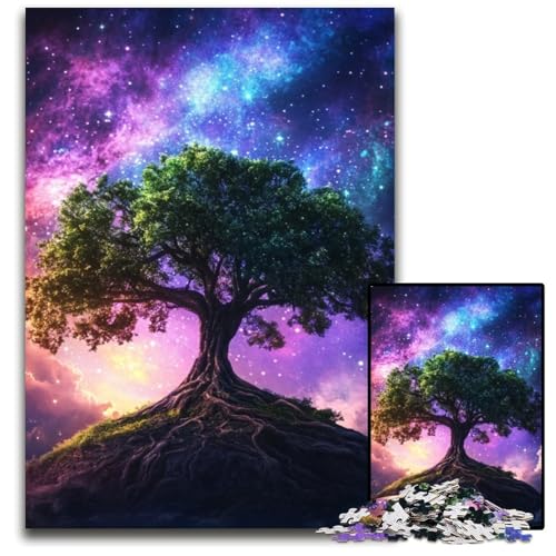 Puzzle mit 1000 Teilen für Erwachsene,Galaxie-Baum des Lebens,anspruchsvolles Rätsel,anspruchsvolles Denkspiel für Teenager,unterhaltsames interaktives Spiel für die ganze Familie,50x75cm Puzzle mit 1000 Teilen für Erwachsene,Galaxie-Baum des Lebens,anspruchsvolles Rätsel,anspruchsvolles Denkspiel für Teenager,unterhaltsames interaktives Spiel für die ganze Familie,50x75cm von JIANGENNF