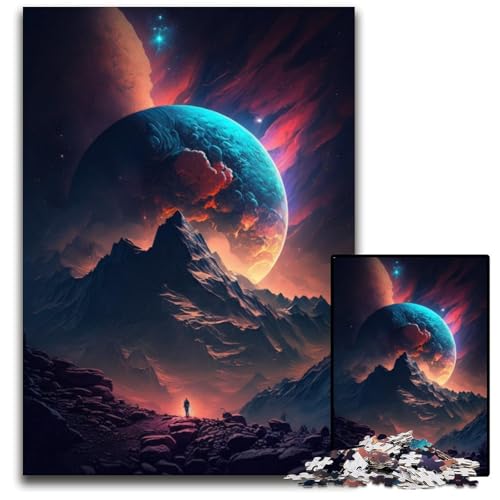 Puzzle mit 1000 Teilen für Erwachsene,Mystische Berggipfel-Puzzles für Erwachsene,anspruchsvolles Denkspiel für Teenager,unterhaltsames interaktives Spiel für die ganze Familie,26x38cm Puzzle mit 1000 Teilen für Erwachsene,Mystische Berggipfel-Puzzles für Erwachsene,anspruchsvolles Denkspiel für Teenager,unterhaltsames interaktives Spiel für die ganze Familie,26x38cm von JIANGENNF
