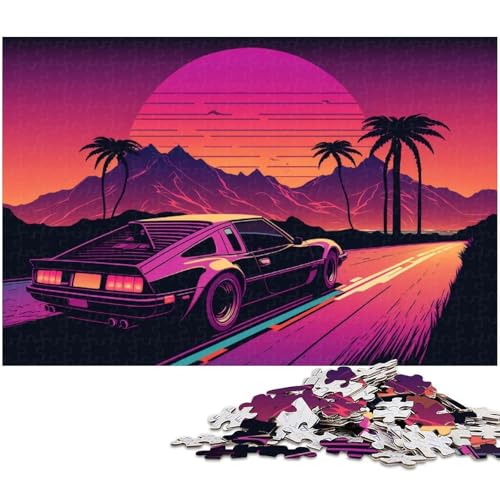 Puzzles für 1000 Teile, Neon-Sportwagen-Landschaftspuzzles für Erwachsene, Familienspaßaktivität, Gehirnherausforderung, Teenager, 50 x 75 cm / 19,68 x 29,52 Zoll Puzzles für 1000 Teile, Neon-Sportwagen-Landschaftspuzzles für Erwachsene, Familienspaßaktivität, Gehirnherausforderung, Teenager, 50 x 75 cm / 19,68 x 29,52 Zoll von JIANGENNF
