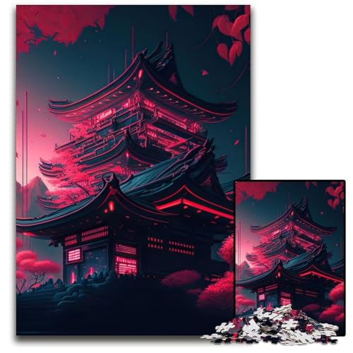 Puzzles für 1000 Teile, japanische Tempel-Puzzles für Erwachsene, anspruchsvolles Denkspiel für Teenager, Spaß am Familienspieleabend, 50x75cm/19,68x29,52 Zoll Puzzles für 1000 Teile, japanische Tempel-Puzzles für Erwachsene, anspruchsvolles Denkspiel für Teenager, Spaß am Familienspieleabend, 50x75cm/19,68x29,52 Zoll von JIANGENNF
