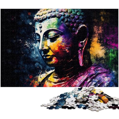 Puzzles für 1000 Teile,farbenfrohe Buddha-Puzzles für Erwachsene,lustige Aktivität für die ganze Familie,Herausforderung für das Gehirn, Teenager,26 x 38 cm / 10,23 x 14,96 Zoll Puzzles für 1000 Teile,farbenfrohe Buddha-Puzzles für Erwachsene,lustige Aktivität für die ganze Familie,Herausforderung für das Gehirn, Teenager,26 x 38 cm / 10,23 x 14,96 Zoll von JIANGENNF