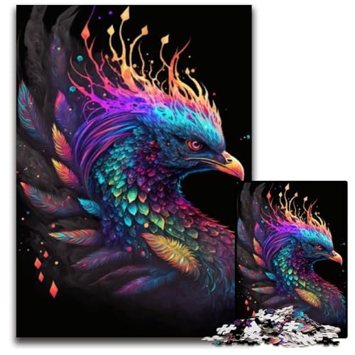 Puzzles für Erwachsene, 1000 kosmische Phönix-Puzzles für Erwachsene, anspruchsvolles Denkspiel, Familienaktivität, Heimdekoration, 26x38cm/10,23x14,96 Zoll von JIANGENNF