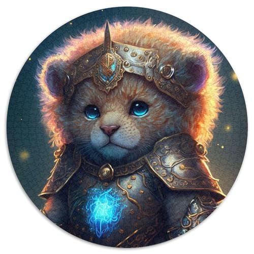 Puzzles für Erwachsene, 1000 süße Löwenkrieger-Puzzles, Schwierigkeitsgrad: Anfänger, ideal als Geburtstags (Größe: 67,5 x 67,5 cm) von JIANGENNF