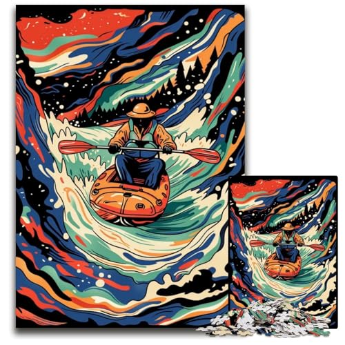 River Surfers Puzzles für Erwachsene, 1000 unmögliche Puzzles für Erwachsene, ideales DIY-Dekor und Denksportgeschenk, 26x38cm/10,23x14,96 Zoll River Surfers Puzzles für Erwachsene, 1000 unmögliche Puzzles für Erwachsene, ideales DIY-Dekor und Denksportgeschenk, 26x38cm/10,23x14,96 Zoll von JIANGENNF