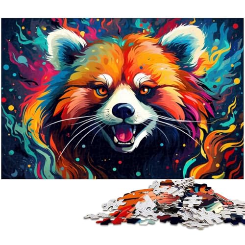 Roter Panda Puzzle für Erwachsene, 1000 Teile, anspruchsvolle Puzzles, Spaß für die ganze Familie, Herausforderung für das Gehirn, Teenager, 26 x 38 cm / 10,23 x 14,96 Zoll Roter Panda Puzzle für Erwachsene, 1000 Teile, anspruchsvolle Puzzles, Spaß für die ganze Familie, Herausforderung für das Gehirn, Teenager, 26 x 38 cm / 10,23 x 14,96 Zoll von JIANGENNF