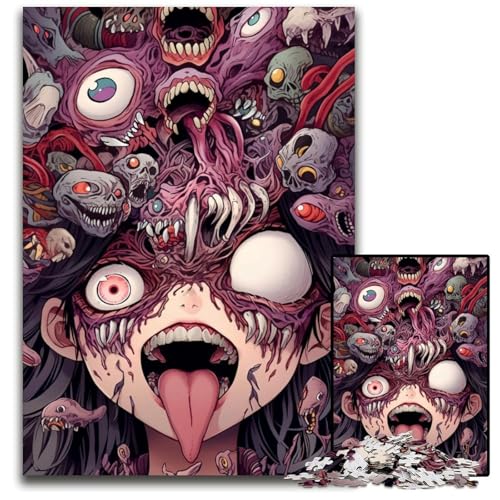Saliva Puzzles für 1000 Teile, interaktives Familienspiel, Denksportaufgabe, Lernspielzeug, 50x75cm/19,68x29,52 Zoll von JIANGENNF