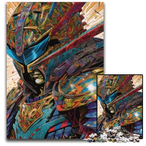 Samurai-Puzzles 1000 Teile für Erwachsene, Papppuzzles, Weihnachten, Halloween, Ostern, Neujahr, 26x38cm/10,23x14,96 Zoll Samurai-Puzzles 1000 Teile für Erwachsene, Papppuzzles, Weihnachten, Halloween, Ostern, Neujahr, 26x38cm/10,23x14,96 Zoll von JIANGENNF