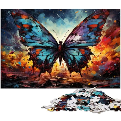 Schmetterlings-Puzzle, 1000 Teile, Puzzle für Erwachsene, Heimaktivität für Feiertage, Geburtstage und Familienspieleabende, 26 x 38 cm / 10,23 x 14,96 Zoll Schmetterlings-Puzzle, 1000 Teile, Puzzle für Erwachsene, Heimaktivität für Feiertage, Geburtstage und Familienspieleabende, 26 x 38 cm / 10,23 x 14,96 Zoll von JIANGENNF