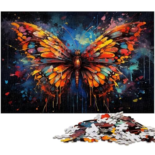 Schmetterlings-Puzzle für Erwachsene, 1000 Teile, interaktives Familienspiel, Heimdekoration zum Selbermachen, Denksport-Geschenk, 26 x 38 cm / 10,23 x 14,96 Zoll Schmetterlings-Puzzle für Erwachsene, 1000 Teile, interaktives Familienspiel, Heimdekoration zum Selbermachen, Denksport-Geschenk, 26 x 38 cm / 10,23 x 14,96 Zoll von JIANGENNF