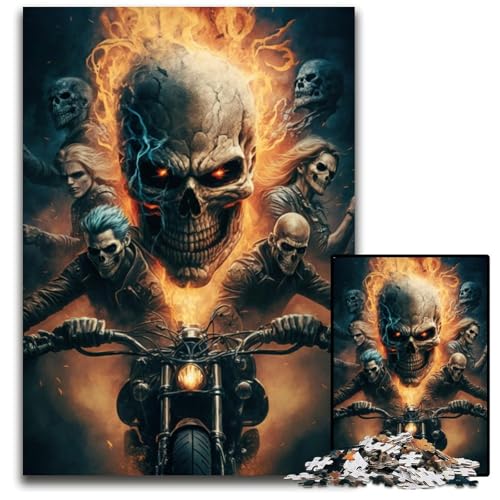 Skelett-Ritter-Puzzle 1000 Teile für Erwachsene, Puzzle, Eltern, Partner, Freunde – ab 14 Jahren, 26x38cm/10,23x14,96 Zoll Skelett-Ritter-Puzzle 1000 Teile für Erwachsene, Puzzle, Eltern, Partner, Freunde – ab 14 Jahren, 26x38cm/10,23x14,96 Zoll von JIANGENNF