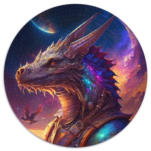 Space Dragon Puzzle, 1000 Teile, Puzzle für Erwachsene, Teenager, Paare und Freunde zum Geburtstag, zu Weihnachten (Größe 67,5 x 67,5 cm) von JIANGENNF