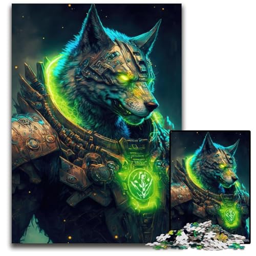 Space Marine Wolves 1000-teiliges Puzzle für Erwachsene, interaktives Familienspiel, Denksportaufgabe, Lernspielzeug, 50x75cm/19,68x29,52 Zoll von JIANGENNF