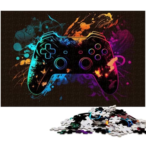 Spiel Neon-Puzzle 1000 Teile für Erwachsene, anspruchsvolle Puzzles, perfekte Dekoration für Zuhause oder das Büro, 50 x 75 cm / 19,68 x 29,52 Zoll von JIANGENNF