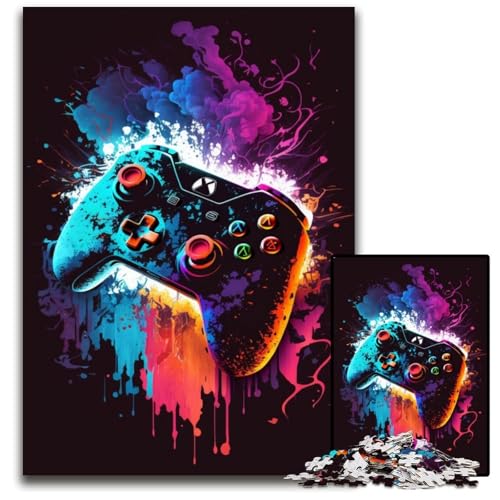 Spielpuzzle 1000 Teile für Erwachsene, Papppuzzle für Erwachsene, anspruchsvolles Denkspiel – entspannendes Spielzeug für Teenager, 26x38cm/10,23x14,96 Zoll von JIANGENNF