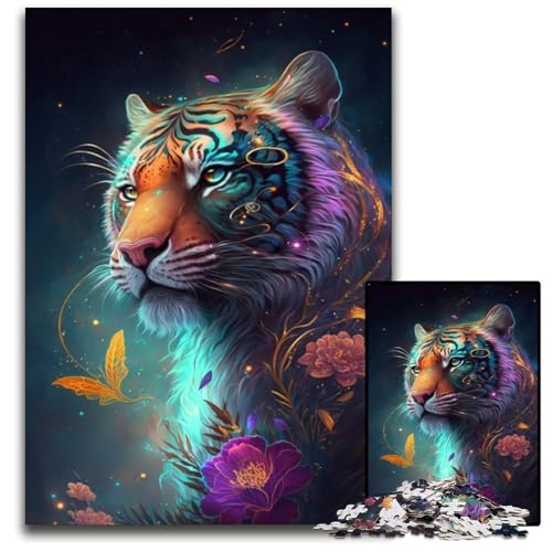 Spirit Tiger Puzzle 1000 Teile für Erwachsene, Papppuzzle, Familie und Freunde, geeignet für Kinder ab 14 Jahren, 26x38cm/10,23x14,96 Zoll Spirit Tiger Puzzle 1000 Teile für Erwachsene, Papppuzzle, Familie und Freunde, geeignet für Kinder ab 14 Jahren, 26x38cm/10,23x14,96 Zoll von JIANGENNF