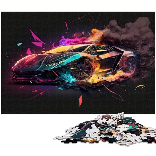 Sportwagen-Puzzles für Erwachsene, 1000 unmögliche Puzzles für Erwachsene für Teenager, Familienspieleabend, hirnfordernde Geschenkidee, 26 x 38 cm / 10,23 x 14,96 Zoll Sportwagen-Puzzles für Erwachsene, 1000 unmögliche Puzzles für Erwachsene für Teenager, Familienspieleabend, hirnfordernde Geschenkidee, 26 x 38 cm / 10,23 x 14,96 Zoll von JIANGENNF