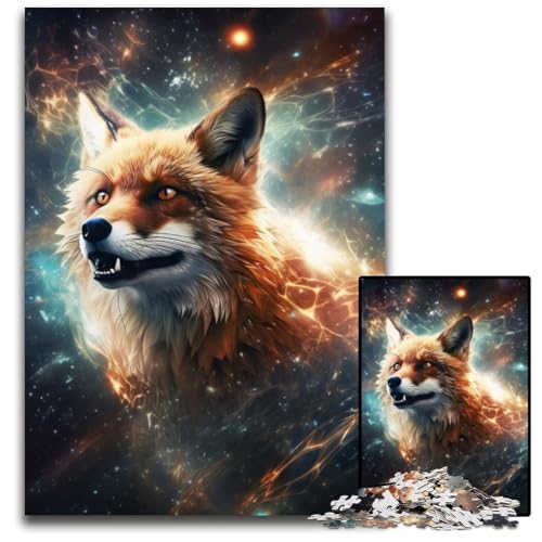Star Animal Fox 1000-teiliges Puzzle, anspruchsvolle Puzzles, interaktives Familienspiel, Denksportaufgabe, Lernspielzeug, 26x38cm/10,23x14,96 Zoll Star Animal Fox 1000-teiliges Puzzle, anspruchsvolle Puzzles, interaktives Familienspiel, Denksportaufgabe, Lernspielzeug, 26x38cm/10,23x14,96 Zoll von JIANGENNF