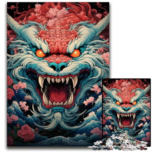Tierisches, buntes Drachen-Puzzle mit 1000 Teilen für Erwachsene, Papppuzzles für Teenager und Familienspaß – DIY-Denkspiel als Geschenk, 26x38cm/10,23x14,96 Zoll Tierisches, buntes Drachen-Puzzle mit 1000 Teilen für Erwachsene, Papppuzzles für Teenager und Familienspaß – DIY-Denkspiel als Geschenk, 26x38cm/10,23x14,96 Zoll von JIANGENNF