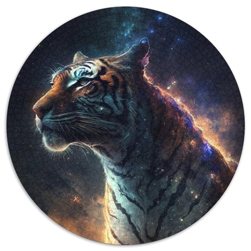 Tiger-Puzzle, 1000 Teile, Karton-Puzzle für Erwachsene, Geburtstagsgeschenkidee, anspruchsvolles Denkspiel (Größe 67,5 x 67,5 cm) von JIANGENNF