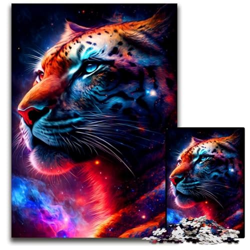 Tiger-Puzzle für Erwachsene, 1000 Teile, Denkspiel für Jugendliche und Familieninteraktion, 26x38cm/10,23x14,96 Zoll von JIANGENNF