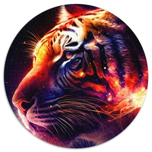Tiger-Puzzle für Erwachsene, 1000-teiliges Puzzle für Erwachsene, pädagogisches Denkspiel, künstlerische Heim- und Bürodekoration, ab 14 Jahren (Größe 67,5 x 67,5 cm) von JIANGENNF