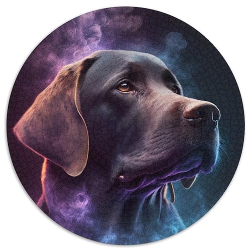 Traumhafter Labrador-Puzzle für Erwachsene, 1000-teiliges Puzzle für Erwachsene, perfekt für Teenager und Sammler, ideale Heimdekoration und Reisegeschenk (Größe 67,5 x 67,5 cm) von JIANGENNF