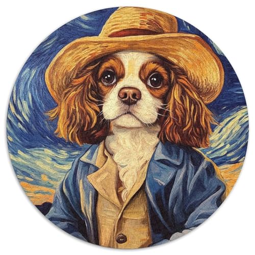 Van Gogh Hunde-Puzzle, 1000 Teile, Papp-Puzzle für Erwachsene, Geburtstagsgeschenkidee, anspruchsvolles Denkspiel (Größe 67,5 x 67,5 cm) von JIANGENNF
