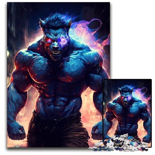Void Walker Lycanthrope 1000-teiliges Puzzle aus Pappe. Anspruchsvolles Denkspiel, Familienaktivität, Heimdekoration, 26x38cm/10,23x14,96 Zoll von JIANGENNF