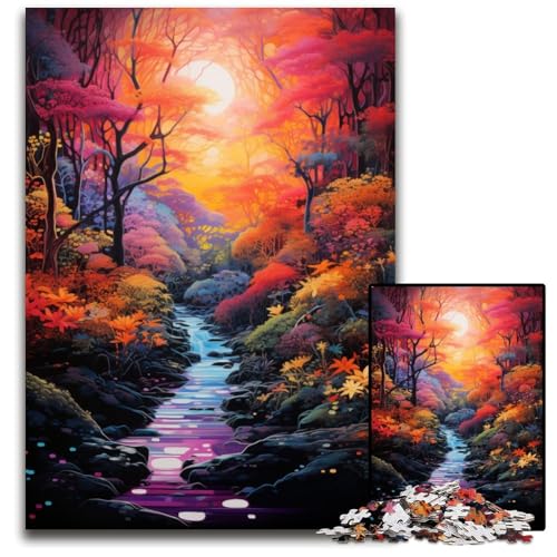 Wald mit Sternen-Puzzle für Erwachsene, 1000 Puzzles aus Pappe, Denkspiel, interaktives Familienspiel, geeignet für Kinder ab 14 Jahren, 26x38cm/10,23x14,96 Zoll Wald mit Sternen-Puzzle für Erwachsene, 1000 Puzzles aus Pappe, Denkspiel, interaktives Familienspiel, geeignet für Kinder ab 14 Jahren, 26x38cm/10,23x14,96 Zoll von JIANGENNF