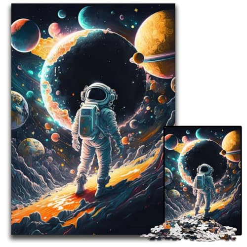 Weltraum-Puzzle, 1000 Teile, Karton, Denkspiel für Jugendliche und Familieninteraktion, 26x38cm/10,23x14,96 Zoll Weltraum-Puzzle, 1000 Teile, Karton, Denkspiel für Jugendliche und Familieninteraktion, 26x38cm/10,23x14,96 Zoll von JIANGENNF