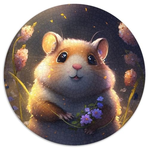Weltraumhamster-Puzzle für Erwachsene, 1000-teiliges Puzzle für Erwachsene, pädagogisches Denkspiel, künstlerische Heim- und Bürodekoration, ab 14 Jahren (Größe 67,5 x 67,5 cm) von JIANGENNF