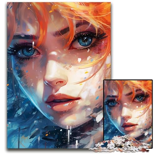 Wunderschönes Anime-Gemälde, 1000-teiliges Puzzle, Holzpuzzle, interaktives Familienspiel, Familienaktivitätsspiel, 50x75cm/19,68x29,52 Zoll Wunderschönes Anime-Gemälde, 1000-teiliges Puzzle, Holzpuzzle, interaktives Familienspiel, Familienaktivitätsspiel, 50x75cm/19,68x29,52 Zoll von JIANGENNF