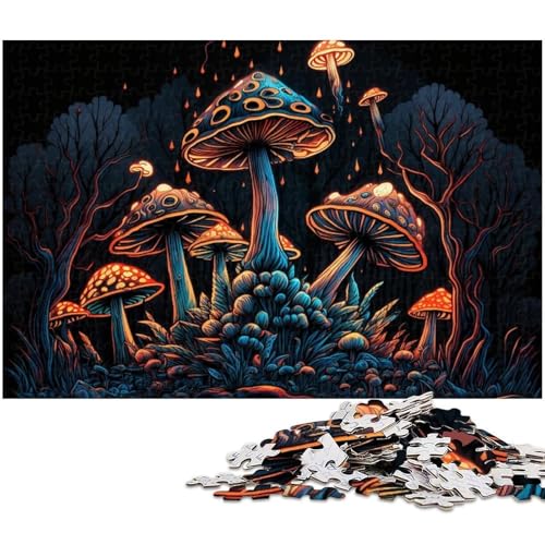 Zauberpilz-Puzzles für 1000 Teile aus Karton, anspruchsvolles DIY-Denkspiel, perfektes Familienspiel oder dekoratives Geschenk, 26 x 38 cm / 10,23 x 14,96 Zoll Zauberpilz-Puzzles für 1000 Teile aus Karton, anspruchsvolles DIY-Denkspiel, perfektes Familienspiel oder dekoratives Geschenk, 26 x 38 cm / 10,23 x 14,96 Zoll von JIANGENNF