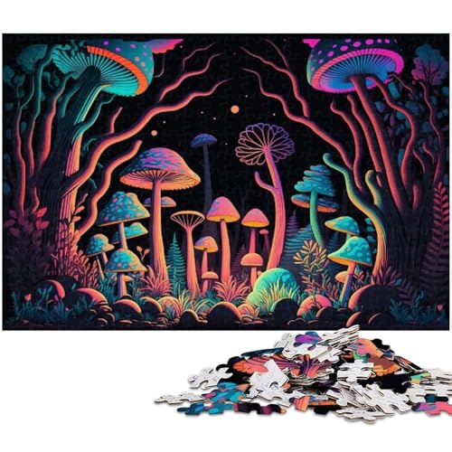 Zauberpilze, 1000-teiliges Puzzle für Erwachsene, anspruchsvolles DIY-Denkspiel, perfektes Familienspiel oder dekoratives Geschenk, 50 x 75 cm / 19,68 x 29,52 Zoll Zauberpilze, 1000-teiliges Puzzle für Erwachsene, anspruchsvolles DIY-Denkspiel, perfektes Familienspiel oder dekoratives Geschenk, 50 x 75 cm / 19,68 x 29,52 Zoll von JIANGENNF