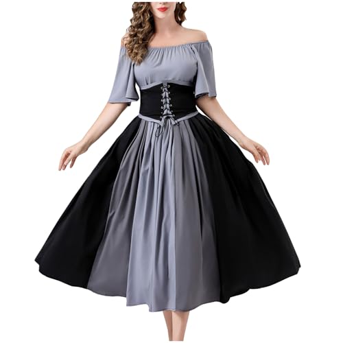 2025 Mittelalter Kleid Damen Renaissance Retro Partykleid Mittelalter Kostüme Gothic Kleider Halloween Karneval Kostüm Damen Medieval Dress Mädchen Vintage Maxikleid Für Halloween Karneval Kostüm 2025 Mittelalter Kleid Damen Renaissance Retro Partykleid Mittelalter Kostüme Gothic Kleider Halloween Karneval Kostüm Damen Medieval Dress Mädchen Vintage Maxikleid Für Halloween Karneval Kostüm von JIANGML