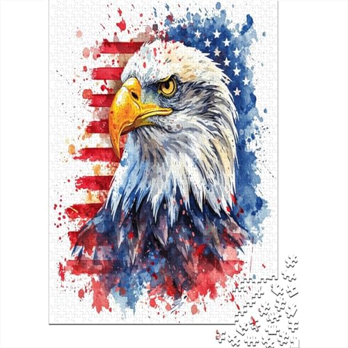 Adler Puzzlespiel 1000 Teile Erwachsene -Puzzle 1000 Stück Spiel Puzzles Für Erwachsene Kinder Puzzle Erwachsenen Puzzlespiel Puzzel 1000pcs (75x50cm) von JIANQIANG