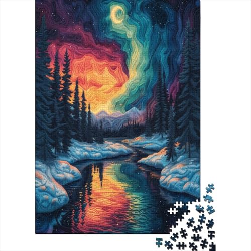 Aurora Puzzle 1000 Teile Erwachsener Kniffel Spaß Für Die Ganze Familie - Abwechslungsreiche 1000 Puzzleteilige Motive Puzzlespiel Erwachsene, Puzzel 1000pcs (75x50cm) von JIANQIANG