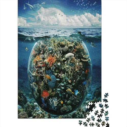 Blauer Planet Puzzles1000 Teile, Puzzle Für Erwachsene, GesKükenlichkeitsspiel Für Die Ganze Familie, Klassische Puzzle,Geburtstagsgeschenk Erwachsenen Puzzlespiel Puzzel 1000pcs (75x50cm) von JIANQIANG