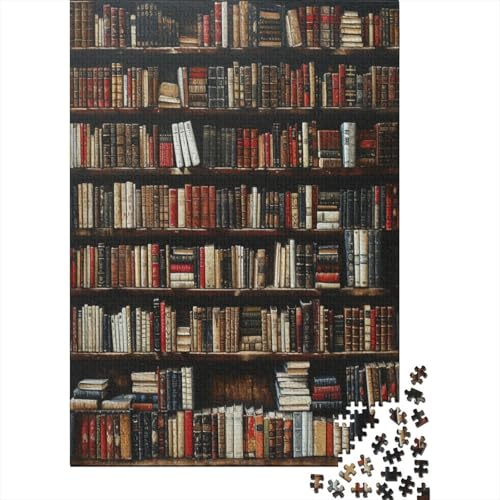 Bücherregal Puzzle 1000 Teile Puzzle Für Erwachsene Und Kinder Ab 14 Jahren Puzzel 1000pcs (75x50cm) von JIANQIANG