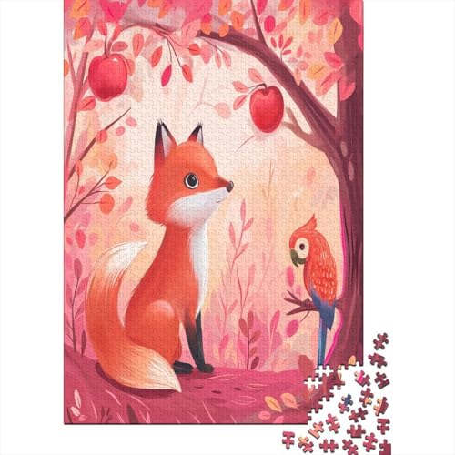 Cartoon Fuchs Puzzle 1000 Teile Erwachsener Kniffel Spaß Für Die Ganze Familie - Abwechslungsreiche 1000 Puzzleteilige Motive Puzzlespiel Erwachsene, Puzzel 1000pcs (75x50cm) von JIANQIANG
