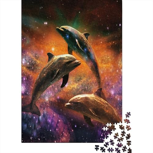 Delphin Puzzlespiel 1000 Teile Erwachsene -Puzzle 1000 Stück Spiel Puzzles Für Erwachsene Kinder Puzzle Erwachsenen Puzzlespiel Puzzel 1000pcs (75x50cm) von JIANQIANG