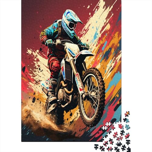 Dirt Bike Puzzles1000 Teile, Puzzle Für Erwachsene, GesKükenlichkeitsspiel Für Die Ganze Familie, Klassische Puzzle,Geburtstagsgeschenk Erwachsenen Puzzlespiel Puzzel 1000pcs (75x50cm) von JIANQIANG