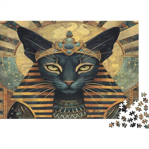 Egyptian Kat Puzzle 1000 Teile Erwachsener Kniffel Spaß Für Die Ganze Familie - Abwechslungsreiche 1000 Puzzleteilige Motive Puzzle Erwachsene, Puzzel 1000pcs (75x50cm) von JIANQIANG