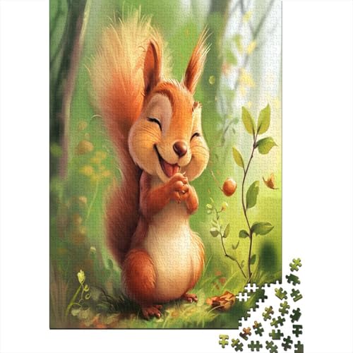 Eichhörnchen Puzzle 1000 Teile Puzzle Für Erwachsene Und Kinder Ab 14 Jahren Puzzel 1000pcs (75x50cm) von JIANQIANG