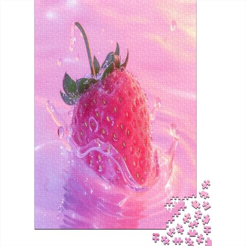 Erdbeere Puzzle 1000 Teile Puzzle Für Erwachsene Und Kinder Ab 14 Jahren Puzzel 1000pcs (75x50cm) von JIANQIANG